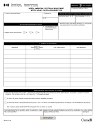 Form BSF352 North American Free Trade Agreement Motor Vehicle Averaging Election - Canada, Page 4
