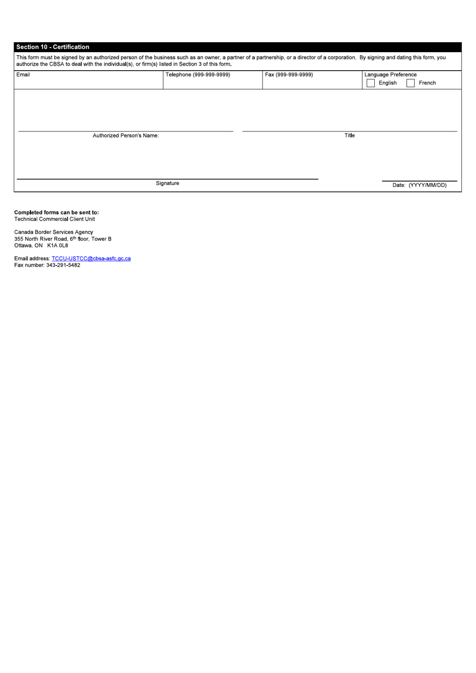 Form BSF373 Electronic Data Interchange (Edi) Application for the Integrated Import Declaration (Iid) - Canada, Page 3