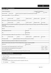 Form E656 Part II Customs Self Assessment Program Carrier Application - Canada, Page 2