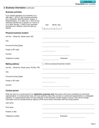 Form L400 Fuel Charge Registration Under the Greenhouse Gas Pollution Pricing Act - Canada, Page 2