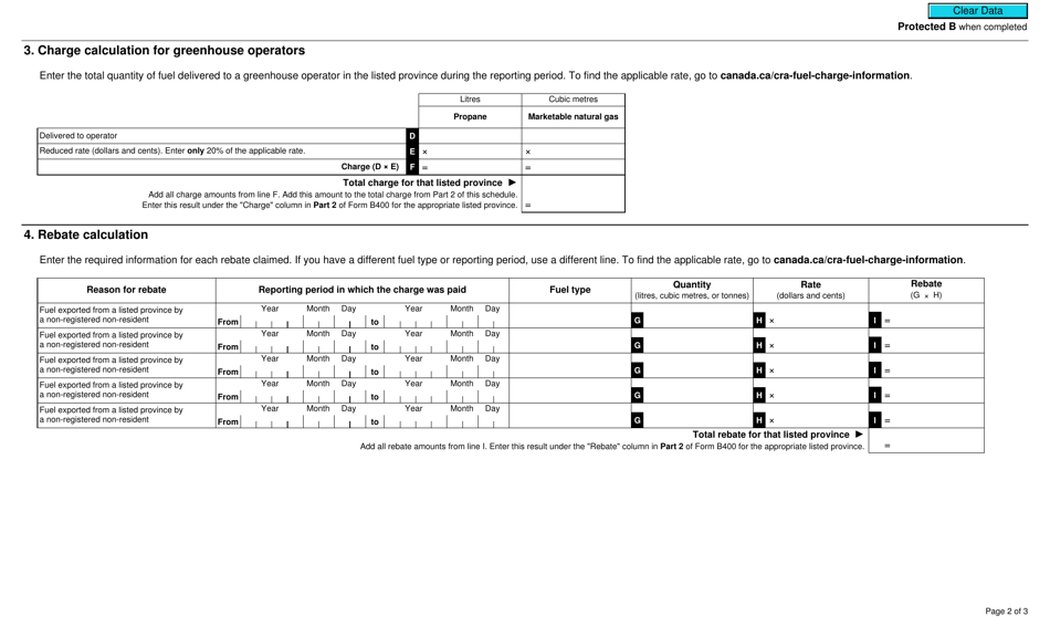 Form B4001 Fill Out, Sign Online and Download Fillable PDF, Canada