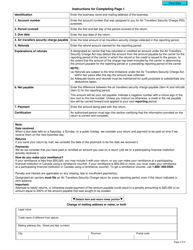 Form B249 Air Travellers Security Charge Return - Canada, Page 2