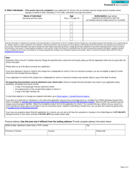 Form B254 Air Travellers Security Charge Act Application for Refund - Canada, Page 3