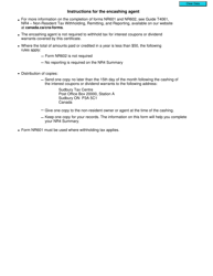 Form NR602 Non-resident Ownership Certificate - No Withholding Tax - Canada, Page 2