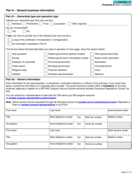 Form RC1 Request for a Business Number and Certain Program Accounts - Canada, Page 2
