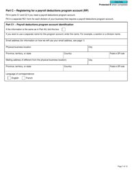 Form RC1 Request for a Business Number and Certain Program Accounts - Canada, Page 7