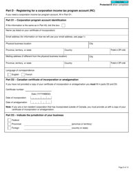 Form RC1 Request for a Business Number and Certain Program Accounts - Canada, Page 9