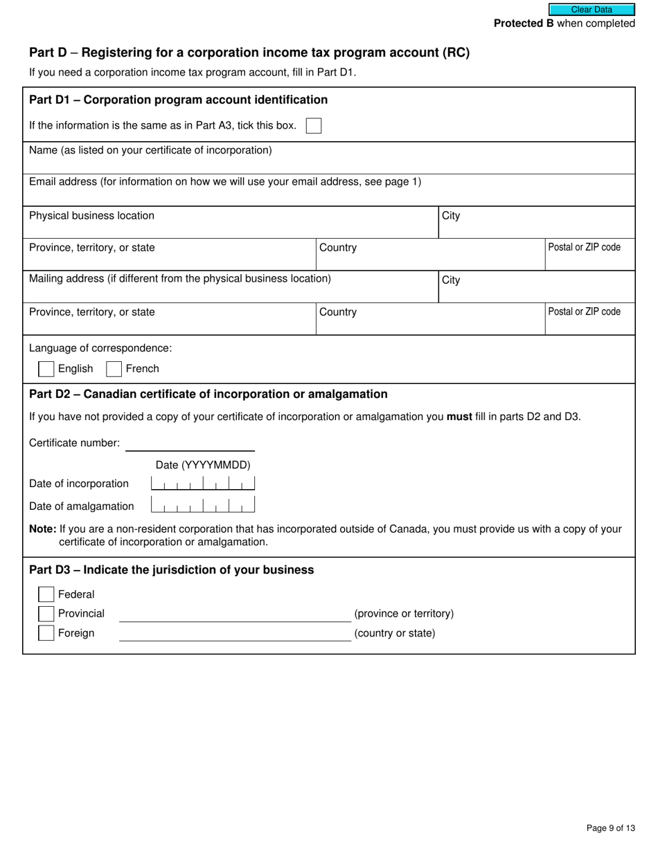 Form RC1 - Fill Out, Sign Online and Download Fillable PDF, Canada ...
