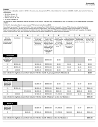 Form RC243 Schedule A Excess Tfsa Amounts - Canada, Page 2