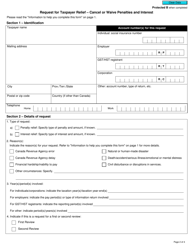 Form RC4288 Request for Taxpayer Relief - Cancel or Waive Penalties or Interest - Canada, Page 2
