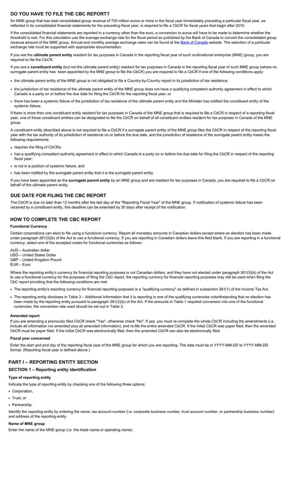 Form RC4649 Country-By-Country Report - Canada, Page 6