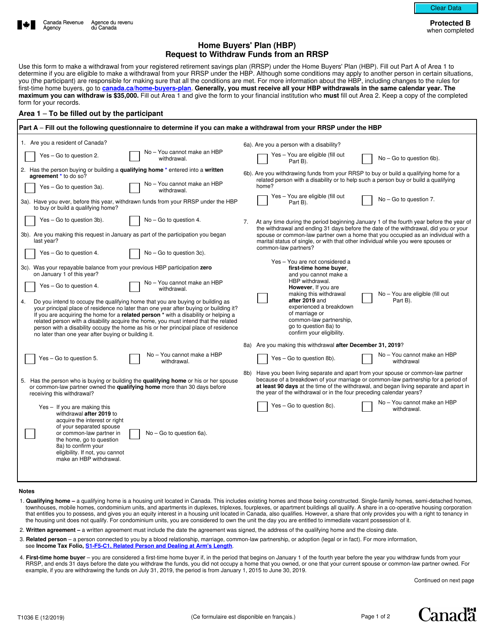  Form  T1036 Download Fillable PDF or Fill Online Home  