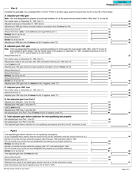 Form T1079WS Principal Residence Worksheet - Canada, Page 2