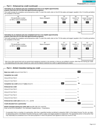 Form T2 Schedule 428 British Columbia Training Tax Credit (2019 and Later Tax Years) - Canada, Page 3