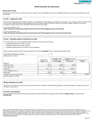 Form T3BC British Columbia Tax - Canada, Page 2