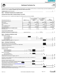 Form T3NT Northwest Territories Tax - Canada