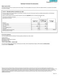 Form T3NT Northwest Territories Tax - Canada, Page 2