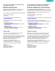 Form T5SUM Return of Investment Income - Canada (English/French), Page 2