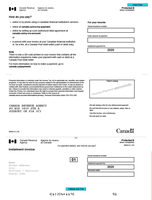 Form INNS3 2020 Printable Pdf
