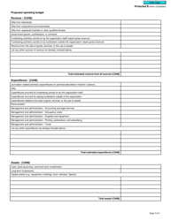 Form T624 Application to Register a Journalism Organization Under the Income Tax Act - Canada, Page 5