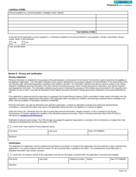 Form T624 Application to Register a Journalism Organization Under the Income Tax Act - Canada, Page 6