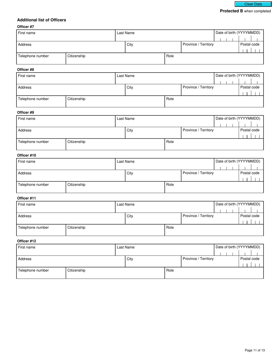 Form T625 Application for Qualified Canadian Journalism Organization Designation - Canada, Page 11