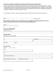 Form GAC-AMC3152 Application to Become an Excol Recognized User - Canada (English/French), Page 2