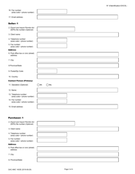 Form GAC-AMC1403 Application for Brokering Permit (General Information Form) - Canada (English/French), Page 2