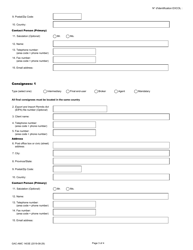 Form GAC-AMC1403 Application for Brokering Permit (General Information Form) - Canada (English/French), Page 3