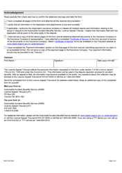 Form 0457E Application by an Injured Person for Auto Insurance Dispute Resolution Under the Insurance Act - Ontario, Canada, Page 5