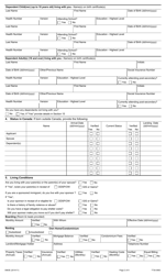 Form 0983E Application for Assistance Under Ontario Works Act and Income Support Under the Ontario Disability Support Program Act - Ontario, Canada, Page 2