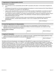 Form 0153E Appointing or Cancelling a Representative - Ontario, Canada, Page 3