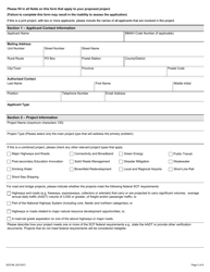 Form 0037AE New Building Canada Fund Small Communities Fund (Scf) - Intake 2 - Expression of Interest (Eoi) - Ontario, Canada, Page 2
