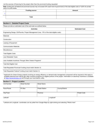 Form 0037AE New Building Canada Fund Small Communities Fund (Scf) - Intake 2 - Expression of Interest (Eoi) - Ontario, Canada, Page 4