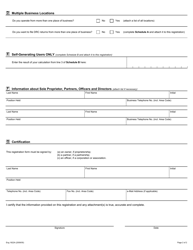 Form 1822A Debt Retirement Charge (Drc) Program - Registration - Ontario, Canada, Page 2