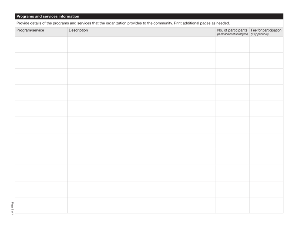Form YG6606 Charitable Gaming Licence Eligibility Application - Yukon, Canada, Page 3
