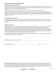 Form YG4665 Community Development Fund Application - Yukon, Canada, Page 9