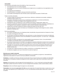 Forme YG4665 Fonds De Developpement Communautaire Demande - Yukon, Canada (French), Page 2