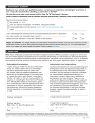 Form YG6019 Yukon Nominee Program (Ynp) Application Form - Yukon, Canada, Page 11