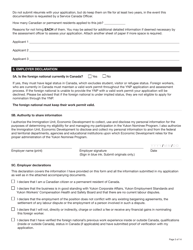 Form YG6019 Yukon Nominee Program (Ynp) Application Form - Yukon, Canada, Page 3