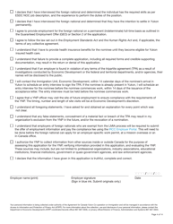 Form YG6019 Yukon Nominee Program (Ynp) Application Form - Yukon, Canada, Page 4