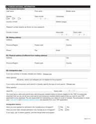 Form YG6019 Yukon Nominee Program (Ynp) Application Form - Yukon, Canada, Page 5