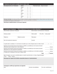 Forme YG5822 Apprentissage Demande Et Contrat - Yukon, Canada (French), Page 3