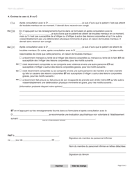 Forme 5 (YG3987) Recommandation D&#039;evaluation Psychiatrique Non Volontaire (Personnel Infirmier) - Yukon, Canada (French), Page 3