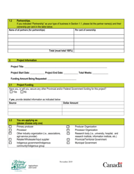 Parennial Crop Development Program Application Form - Prince Edward Island, Canada, Page 2