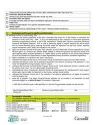 Parennial Crop Development Program Application Form - Prince Edward Island, Canada, Page 5