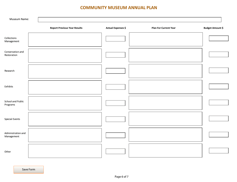 Manitoba Canada Community Museum Grants Application Form Fill Out