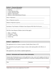 Early Learning and Child Care Family Home Centre Licence Application Form - Prince Edward Island, Canada, Page 3