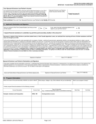 Form ESDC SDE0031 Part-Time Student Loan and Grant Application - Canada, Page 2