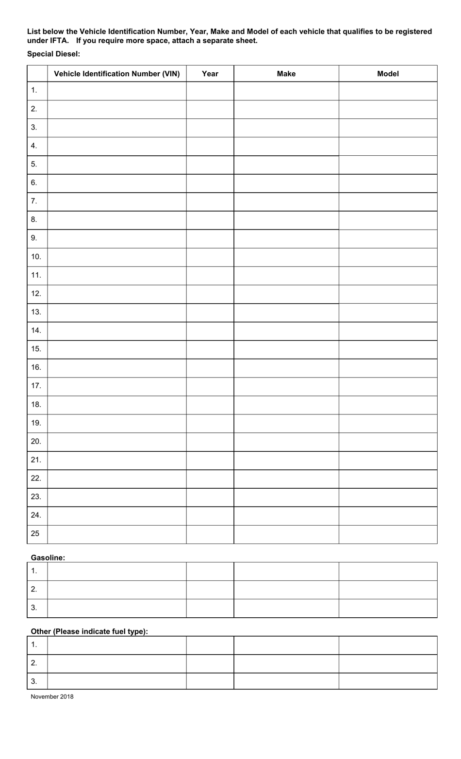 Application for International Fuel Tax Agreement (Ifta) License - Prince Edward Island, Canada, Page 2